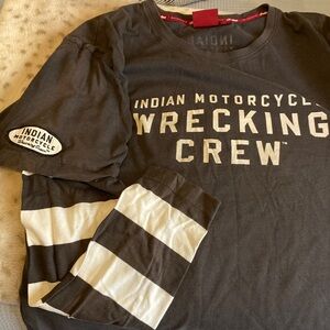 Indian Motorcycle Wrecking Crew Long Sleeve vintage